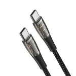 DUZZONA  A6 65W USB-C/Type-C to USB-C/Type-C Transparent Fast Charging Data Cable, Length: 1m, A6 - Image 2