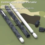 Camouflage Silicone Protective Pen Case, For Apple Pencil 2, For Apple Pencil 1 - Image 2
