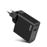 GVDA 65W USB+USB-C/Type-C Fast Charger, EU Plug - Image 3