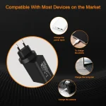 GVDA 65W USB+USB-C/Type-C Fast Charger, EU Plug - Image 7