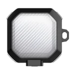 TPU + PC Transparent Carbon Fiber Wireless Earphones Protective Case With Switch, For Samsung Buds Live / Buds2 / Pro / 2Pro