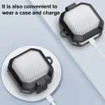 TPU + PC Transparent Carbon Fiber Wireless Earphones Protective Case With Switch, For Samsung Buds Live / Buds2 / Pro / 2Pro - Image 5