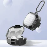 TPU + PC Transparent Carbon Fiber Wireless Earphones Protective Case With Switch, For Samsung Buds Live / Buds2 / Pro / 2Pro - Image 6