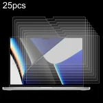 25pcs 9H Laptop Screen Explosion-proof Tempered Glass Protective Film, For MacBook Pro 16.2 inch A2485/A2780（25pcs）, For MacBook Pro 14.2 inch A2442/A2779（25pcs）