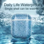 Glitter Powder Skin Texture PC TWS Earphone Case, For AirPods Pro 2, For AirPods 3, For AirPods Pro, For AirPods 1 / 2 - Image 4