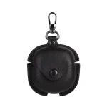 Leather TWS Earphone Protective Case with Hook, For Samsung Galaxy Buds Live / Pro