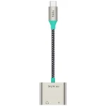 TOTU AD-5 USB-C/Type-C to 3.5mm+USB-C/Type-C Charger Audio Adapter