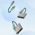 TOTU AD-5 USB-C/Type-C to 3.5mm+USB-C/Type-C Charger Audio Adapter - Image 2