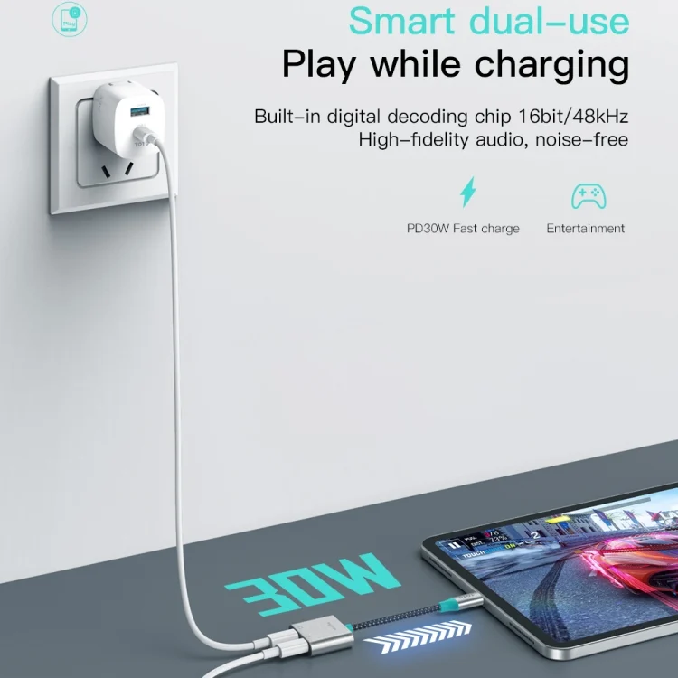 EDA0049772_4.webp TOTU AD-6 USB-C/Type-C to Dual USB-C/Type-C Audio Adapter - Image 5