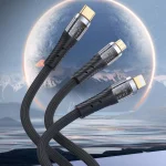 TOTU CB-8-CC 100W USB-C/Type-C to USB-C/Type-C Transparent Braided Data Cable, Length: 1.5m - Image 2