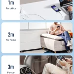 JOYROOM SA26-AC3 Flash Charge Series 3A USB to USB-C / Type-C Fast Charging Data Cable, 1m, 2m, 3m - Image 9