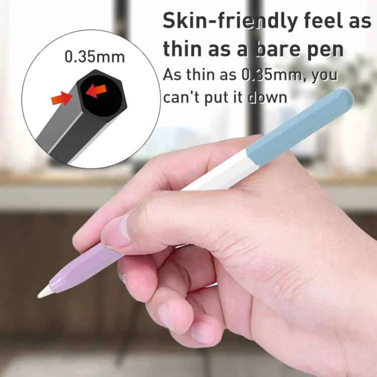 EDA0050004_B4.webp LOVE MEI Rainbow Liquid Silicone Protective Pen Case, For Apple Pencil 2, For Apple Pencil 1 - Image 5