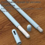 LOVE MEI Frosted Leather Texture Silicone Protective Pen Case, For Apple Pencil 2, For Apple Pencil 1 - Image 6