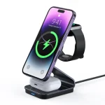 DUZZONA W15 15W 3 in 1 Transparent Magnetic Suction Wireless Charging Stand - Image 2