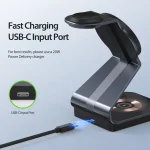 DUZZONA W15 15W 3 in 1 Transparent Magnetic Suction Wireless Charging Stand - Image 8