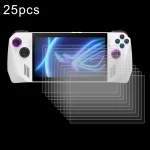 25pcs 9H 0.3mm Explosion-proof Tempered Glass Film, For ASUS Rog Ally X 7.0, For ASUS ROG Ally