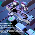 E50 Colorful Light Intelligent Digital Display Bluetooth Earphones - Image 5