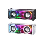 WK D45 10W Dual Speaker Transparent Mecha Bluetooth Speaker, WK D45 - Image 2