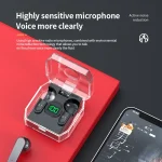 K30 Transparent Capsule Digital Display Touch Control Bluetooth Earphones, K30 - Image 3