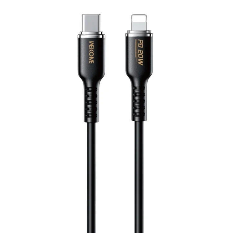 WK WDC-10 PD 20W USB-C/Type-C to 8 Pin Silicone Data Cable, Length: 1.2m, WDC-10