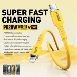 WK WDC-10 PD 20W USB-C/Type-C to 8 Pin Silicone Data Cable, Length: 1.2m, WDC-10 - Image 3