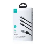 JOYROOM A21 3.5A USB+Type-C to 8 Pin+Type-C+Micro USB 3 in 2 Charging Cable, Length: 1.2m, USB+Type-C to 8 Pin+Type-C+Micro USB - Image 7