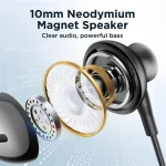 JOYRO0M JR-EC07 Type-C Metal Half In-Ear Wired Earphone, Length: 1.2m - Image 2