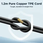 JOYRO0M JR-EC07 Type-C Metal Half In-Ear Wired Earphone, Length: 1.2m - Image 4