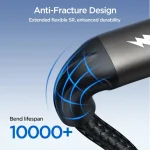 JOYROOM SA25-CC5 100W USB-C/Type-C to USB-C/Type-C Fast Charge Data Cable, 1.2m, 2m, 3m - Image 4