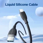 JOYROOM SA29-AC3 3A USB to USB-C/Type-C Liquid Silicone Fast Charging Data Cable, Length: 1.2m, USB to Type-C (1.2m) - Image 2