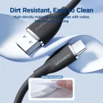 JOYROOM SA29-AC3 3A USB to USB-C/Type-C Liquid Silicone Fast Charging Data Cable, Length: 1.2m, USB to Type-C (1.2m) - Image 6