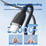 JOYROOM SA29-AC3 3A USB to USB-C/Type-C Liquid Silicone Fast Charging Data Cable, Length: 1.2m, USB to Type-C (1.2m) - Image 7