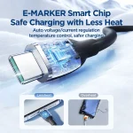 JOYROOM SA29-CC5 100W USB-C/Type-C to USB-C/Type-C Liquid Silicone Fast Charging Data Cable, Length: 1.2m, Type-C to Type-C (1.2m) - Image 6