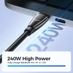 JOYROOM SA31-CC5 240W USB-C/Type-C to USB-C/Type-C Fast Charge Data Cable, Length: 1.2m, Type-C to Type-C - Image 7