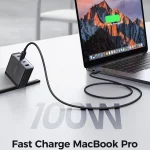 JOYROOM JR-TCG04 100W USB+3 x Type-C GaN Multi-port Charger Set, US Plug, EU Plug, UK Plug - Image 7