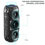HOPESTAR P32Max 55W IPX6 Waterproof Portable Wireless Bluetooth Speaker, P32Max - Image 5