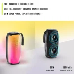 HOPESTAR P50 IPX6 Waterproof Outdoor Portable RGB Light Bluetooth Speaker, P50 - Image 8