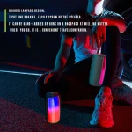 HOPESTAR P50 IPX6 Waterproof Outdoor Portable RGB Light Bluetooth Speaker, P50 - Image 9