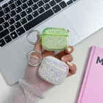 Flash Diamond Epoxy Bluetooth Earphone Protective Case, For AirPods Pro 2, For AirPods 3 - Image 4