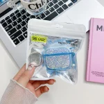 Flash Diamond Epoxy Bluetooth Earphone Protective Case, For AirPods Pro 2, For AirPods 3 - Image 7