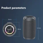 Zealot S49 Outdoor Portable Wireless Bluetooth Speaker with RGB Light, S49 - Image 2