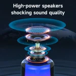Zealot S66 Portable RGB Light Wireless Bluetooth Speaker Outdoor Subwoofer, S66 - Image 3