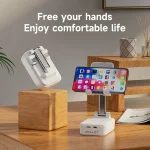 Zealot Z7 2 in 1 Foldable Phone Holder with Wireless Bluetooth Speaker - Image 2