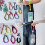 Dopamine Color Double Buckle Twist Rope Short Lanyard - Image 5