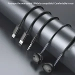 TOTU EP-3 In-Ear Wired Earphone Cable Length:1.2m, 3.5mm, 8 Pin, USB-C / Type-C - Image 2