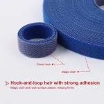 1.2cm 3m Reusable & Dividable Hook and Loop Cable Ties, 1.2 x 300cm - Image 3
