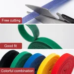 1.2cm 3m Reusable & Dividable Hook and Loop Cable Ties, 1.2 x 300cm - Image 4