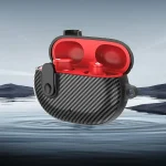 Switch Carbon Fiber Wireless Earphones Protective Case, For Beats Studio Buds - Image 3