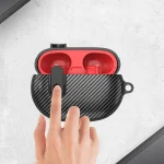 Switch Carbon Fiber Wireless Earphones Protective Case, For Beats Studio Buds - Image 4