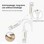 PISEN 2.4A 8 Pin Anti Breaking Fast Charging Cable, 1m USB to 8 Pin - Image 4